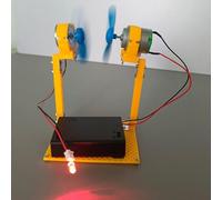 Modelo plástico del generador de viento del metal para los niños 6+ | Montaje de bricolaje, conversión de energía eólica, juego interactivo, piezas de plástico seguras, a partir de 6