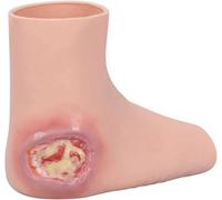 Modelo portátil for el cuidado de heridas del pie, modelo realista de pie de silicona, for formación médica, práctica estudiantil y laboratorio de habilidades clínicas