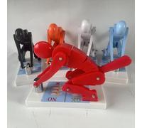 Modelo profesional de levantamiento de pesas, demostración de fuerza espinal humana con base, entrenador de postura, varios colores disponibles, anatomía biomecánica interactiva(Red)