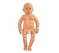 Modelo realista de anatomía del bebé, modelo de entrenamiento de masaje infantil para acupuntos de acupuntura pediátricos, práctica de masaje y herramienta de enseñanza para recién nacidos
