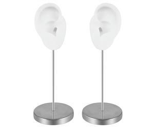 Modelo realista de silicona suave para orejas, prácticos, accesorios de exhibición, maniquí humano realista izquierdo y derecho, silicona orgánica, talla única, como se describe