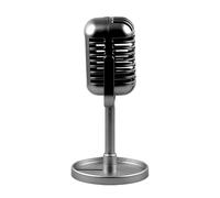 Modelo Retro de, Pantalla de micrófono Antiguo, decoración de grabación de Escritorio, Pieza de Escultura de Estilo Vintage, configuración de Teatro para Fondo de película, decoración de