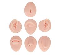 Modelo Silicona Blanda Para El Cuerpo, Piercing Modelo Práctica Simulación Silicona Oído Ojo Nariz Boca Lengua, Modelo Ombligo Para Principiantes Piercer Instrucciones Enseñanza (Color de piel claro)
