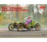 Modelo T 1913 Speedster Con American Sport Coche Drivers 1:24 Plástico Kit