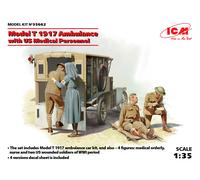 Modelo T 1917 Ambulance Con US Medical Personal 1 :3 5 Plástico Modelo Kit Icm