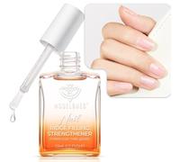 Modelones Endurecedor Uñas, Stronger Nail Evita Rotura y Separación, 15ML Fortalecer Uñas Débiles que se Rompen, Fortalecedor de Uñas, Tratar Uñas Rotas, Finas y Frágiles, Relleno de uñas-Transparente