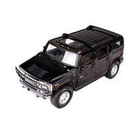Modelos A Escala 1 18 para Hummer 2003 H2 SUV Coche Juguete Miniatura Moldeado Presión Coche Juguete Regalos para Niños Coleccionar Decoración del Hogar(A)