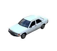 Modelos A Escala 1:18 para Mercedes-Benz Big Ben 190E Modelo Coche Aleación Retro Completamente Abierto Adornos Coleccionables Sorpresa Modelo De Metal Fundidos A Presión(White)