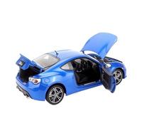 Modelos A Escala 1:18 para Subaru BRZ Simulación De Modelos De Coches De Aleación Colección De Coches Deportivos Adornos Azul Blanco Modelo De Metal Fundidos A Presión(Blue)
