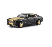 Modelos A Escala 1 24 Diecast Alloy Metal Collection Modelo De Coche Deportivo para Rolls Royce Pull Back Sound and Light Decoración del Hogar(Oro)