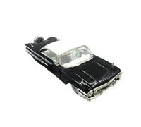 Modelos A Escala 1:24 para Chevrolet Jada1960 Impala Classic Car Modelo De Coche De Aleación Negra Serie Coleccionable Adornos Decoración del Hogar