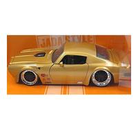 Modelos A Escala 1:24 para Jada Pontiac Firebird Gold Sports Car Model Die-Cast Cars Home Desktop Decoration Decoración del Hogar