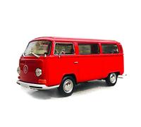Modelos A Escala 1 24 para Volkswagen T2 Bus Van Aleación Modelo De Coche Diecast Toy Boy Regalos De Cumpleaños Decoración del Hogar(A)