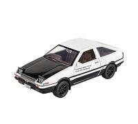 Modelos a escala 1:30 Modelo Aleación Para Toyota AE86 Coche Con Fuerte Fuerza Retorno Absorción Impactos Las Cuatro Ruedas Exquisitos Adornos Escritorio vehículos de motor(Black white with box)
