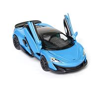 Modelos A Escala 1 32 Modelo De Coche para McLaren 600lt P1 650s Coche De Simulación Fundido A Presión con Sonido Y Aleación Ligera Decoración del Hogar(Blue-a)