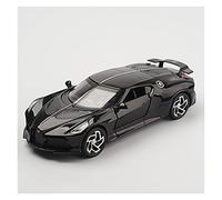 Modelos A Escala 1 32 para Bugatti La Car Noire Toy Alloy Diecast AutoMiniature Vehicles Mode Decoración del Hogar(Negro)