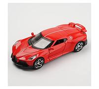 Modelos A Escala 1 32 para Bugatti La Car Noire Toy Alloy Diecast AutoMiniature Vehicles Mode Decoración del Hogar(Rojo)