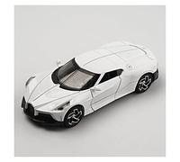 Modelos A Escala 1 32 para Bugatti La Car Noire Toy Alloy Diecast AutoMiniature Vehicles Mode Decoración del Hogar(White)