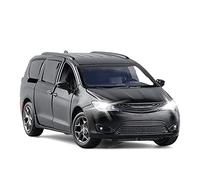 Modelos A Escala 1 32 para Chrysler Grand Voyager MPV Sound and Light Car Model Kit Aleación Diecast Simulation Car Decoración del Hogar(Negro)
