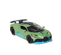 Modelos A Escala 1 32 para El Modelo Coche Deportivo Bugatti DIVO Juguete De Fundición A Presión Sonido Retroceso Y Vehículo De Luz Regalo Decoración del Hogar(Verde)