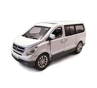 Modelos A Escala 1 32 para Hyundai STAREX Aleación Die Cast Van Bread Business Car MPV Sound Light Pull Back Decoración del Hogar(D)