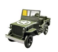 Modelos A Escala 1/43 para Militaire Jeep WWII Willys Modelo Todoterreno Modelo De Coche De Aleación Exhibición Ver Colección Modelo De Metal Fundidos A Presión