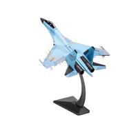 Modelos A Escala Aviones Modelo De Avión De Combate De Aleación Su-35 Escala 1:48 De Metal Azul para Decoración De Interiores Avión En Miniatura