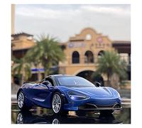 Modelos A Escala Diecast 1 32 para Mclaren 720S Sonido Y Luz Modelo De Retroceso Coches Modelo De Aleación Pantalla Colección para Adultos Decoración del Hogar(Azul)