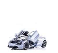 Modelos A Escala Diecast 1 32 para Mclaren 720S Sonido Y Luz Modelo De Retroceso Coches Modelo De Aleación Pantalla Colección para Adultos Decoración del Hogar(White)