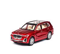 Modelos A Escala Escala 1 24 para BMW X7 Pull Back Sound and Light Car Model Kit Simulación Aleación Car Diecast Car Decoración del Hogar(Rojo)
