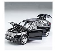 Modelos A Escala Modelo De Aleación De Juguete De Colección De Coches 1 32 Simulación Original para Land Range Rover Velar Sonido Y Luz Decoración del Hogar(Negro)
