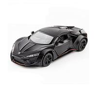 Modelos A Escala Modelo De Coche A Escala 1 32 para Motores W Lykan FENYR Aleación Diecast Simulación Coche De Juguete Chico Decoración del Hogar(Negro)