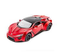 Modelos A Escala Modelo De Coche A Escala 1 32 para Motores W Lykan FENYR Aleación Diecast Simulación Coche De Juguete Chico Decoración del Hogar(Red-b)