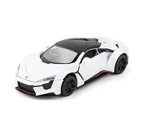 Modelos A Escala Modelo De Coche A Escala 1 32 para Motores W Lykan FENYR Aleación Diecast Simulación Coche De Juguete Chico Decoración del Hogar(White)