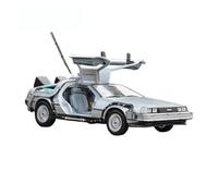 Modelos A Escala Modelo De Coche De Aleación 1 24 para La Colección Coches Juguete Metal DMC-12 Delorean Regreso Futuro Máquina Tiempo Decoración del Hogar(Back to The Future 1)
