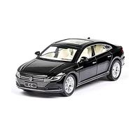 Modelos A Escala Modelo De Coche De Simulación 1 32 Coche Fundido A Presión De Aleación para Volkswagens CC Coupe Sonido Y Luz Extraíbles Decoración del Hogar(Negro)