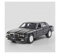 Modelos A Escala Modelo De Coche De Simulación 1 32 Modelo De Coche Fundido A Presión De Aleación para Coche De Metal Ligero Y Sonido Jaguar XJ6 Decoración del Hogar(Negro)
