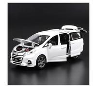 Modelos A Escala Modelo De Coche Escala 1 32 para Honda Odyssey Modelo De Coche Fundido Presión Simulación Sonido Y Luz Regalo Navidad Decoración del Hogar(White)