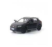 Modelos A Escala Modelo De Coche Fundido A Escala 1 36 para Volkswagen T-ROC SUV, Simulación De Aleación, Modelo De Coche De Juguete, Decoración Decoración del Hogar(Negro)