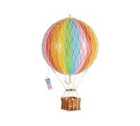 Authentic Models - Globo decorativo - Jules Verne - Globo aerostático - Color: arco iris - 18 cm