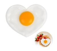 Modelos de Alimentos - Juguetes de Broma Realistas con Forma de Corazón | Juguetes de Huevos Artificiales - para Cocina, Restaurante, , cumpleaños, sesiones de Fotos, Juegos de rol y exhibición