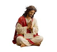 Modelos de Cristo Bendito, Arte del Evangelio Contemporáneo, Acabado Elegante con Juego de Figuras, Colección de Exhibición Espiritual en Miniatura, Acentos Católicos con Aspecto Elegante, Recuerdos d