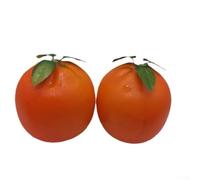 Modelos de frutas de espuma de simulación, 2 piezas, accesorios de granada para educación temprana y fotografía (naranja)