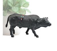 Modelos de ganado, juguete de granja de ganado | Plantilla de estatua de toro | Juguetes de animales en la granja toro, toppers de pastel frescos y exposiciones para la familia, amigos, niñas niño