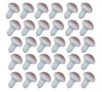 Modelos de hongos de espuma, paquete de 30, decoraciones de hongos realistas en miniatura, hongos shiitake ostra artificiales para decoración de manualidades (marrón)