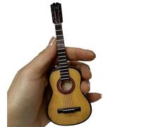 Modelos De Instrumentos Musicales De Madera Figura Coleccionable De Madera Mini Guitarra Eléctrica Modelo Instrumento Musical Decorativa(2)