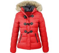 Modelos De OtoñO E Invierno De Chaqueta Acolchada De AlgodóN Chaqueta Corta con Capucha CáLida para Mujer con DecoracióN De Hebilla De Cuerno Chaqueta Acolchada De AlgodóN para Mujer