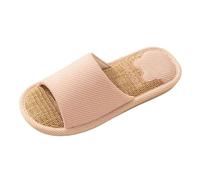 Modelos de Pareja Zapatos Chanclas Antideslizantes Zapatillas de Lino Dormitorio Interior Zapatillas de Lino para Las Cuatro Estaciones para Hombre (40) #76