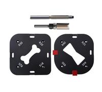 Modelos de radio de esquina de carpintería, modelos de enrutador de plantilla de radio - Herramienta auxiliar de corte para carpintería | Tabla del enrutador Radio de ángulo Pigner para cortar