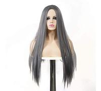 Modelos Europeos Y Americanos Tallan Peluca De Cabello Largo Y Liso Peluca Mullida Reparación De Vello Facial Cara Modificada Cabello Largo Y Liso Dulce Y Encantador